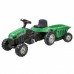 Трактор на педалях с прицепом зеленый Woopie 28286 