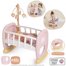  Колиска "Бебi Ньорс. Терракотова пудра" з мобілем Smoby 7600220390 