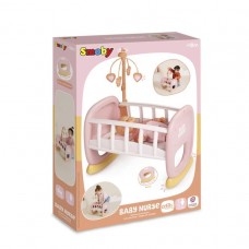  Колиска "Бебi Ньорс. Терракотова пудра" з мобілем Smoby 7600220390 