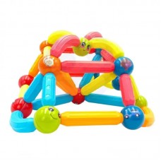 Учебный магнитный конструктор (76 эл.) Magnetic stick Blocks Woopie Toys 45180