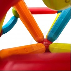 Учебный магнитный конструктор (76 эл.) Magnetic stick Blocks Woopie Toys 45180