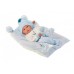 Кукла Llorens 63555 младенец Бимбо 35 см на голубой подушке