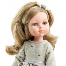 Кукла Карла в коричневом платье 32 см, Paola Reina 04463 