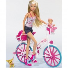Ляльковий набір Simba Штеффі з малюком на велосипеді (5739050)