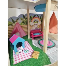 Великий ляльковий будиночок ігровий для Барбі AVKO Вілла Марбелія, звукові та світлові ефекти 