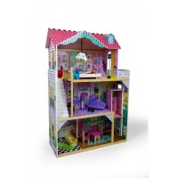 Кукольный домик игровой для барби AVKO Вилла Тоскана + лифт + кукла