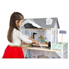 Ляльковий будиночок ігровий для барбі AVKO Вілла Лаціо + ліфт та лялька 