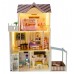 Кукольный домик игровой для Барби FunFit Kids 3045 + тераса + 2 куклы LED подсветка 