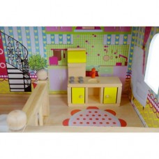 Кукольный домик игровой FunFit Kids 3046 + LED подсветка 