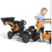 Детский трактор на педалях с прицепом, передним и задним ковшиком Falk Case CE 967N 