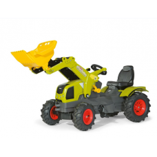 Детский педальный трактор с надувными колёсами Rolly Toys 611072 3-8 лет