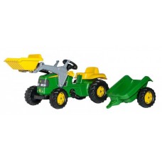 Трактор Rolly Toys Kid John Deere з причепом та ковшем 23110