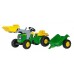 Трактор Rolly Toys Kid John Deere з прицепом и ковшом 23110