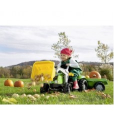 Детский педальный трактор с прицепом и ковшом Rolly Toys 23134 