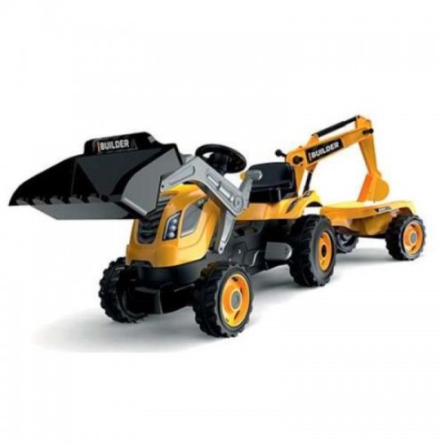 Педальный трактор Smoby - Builder MAX 710304