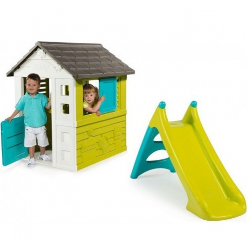 Детский домик с горкой Smoby 310068