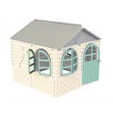 Дитячий ігровий пластиковий будиночок зі шторками ТМ Doloni (середній)