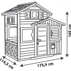 Дом Smoby Друзья Эво с почтовым ящиком и окнами 810204