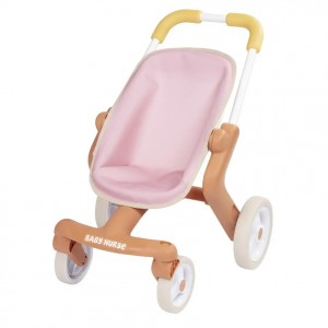 Коляска для куклы Smoby Baby Nurse с поворотными колесами Теракотовая пудра