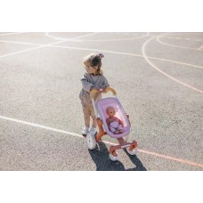 Коляска для куклы Smoby Baby Nurse с поворотными колесами Теракотовая пудра