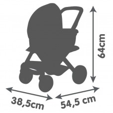 Коляска для куклы Smoby 3в1 MAXI-COSI Розовый жемчуг