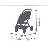 Коляска кукольная для двойни Smoby Maxi Cosi Айвори