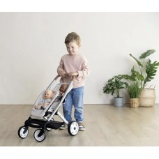 Коляска кукольная для двойни Smoby Maxi Cosi Айвори