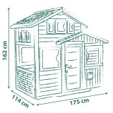 Будинок  Green Друзі Ево, з поштовою скринькою та вікнами Smoby 810205