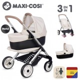 Коляска для ляльки Maxi-Cosi "3 в 1. Айворі" зі знімною люлькою