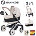 Коляска для ляльки Maxi-Cosi "3 в 1. Айворі" зі знімною люлькою