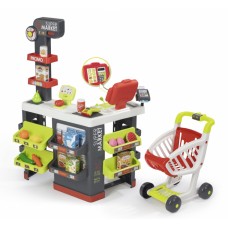 Ігровий набір Smoby Toys Супермаркет з електронною касою та візком (350234)