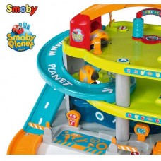 Гараж для машинок 3 уровня Vroom Planet Smoby 120401