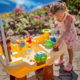 Водний столик-пісочниця 2в1 Woopie Піратський корабель з парасолькою XL 55761