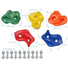 Зачепи для дитячого скалодрому 5 штук, пластикові L-розмір