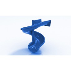 Гірка пластикова гвинтова H-1,5 м. подовжена Синій