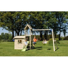 Дитяча ігрова вежа з будиночком Blue Rabbit LOOKOUT + SWING