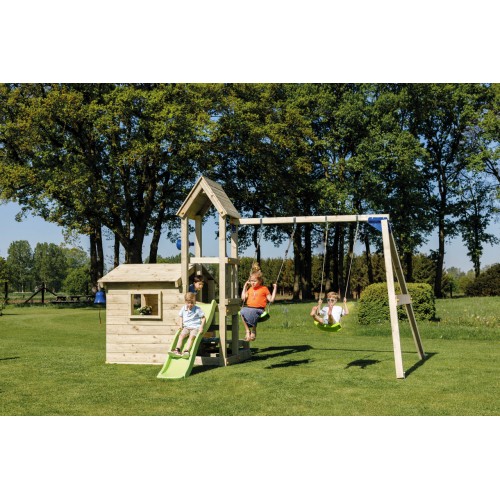 Дитяча ігрова вежа з будиночком Blue Rabbit LOOKOUT + SWING