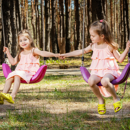 Гойдалка для дітей великі Lux Just Fun Жовтий