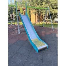 Гірка спуску з нержавіючої сталі 2 мм з HDPE пластиковими бортами 15 мм 2.8