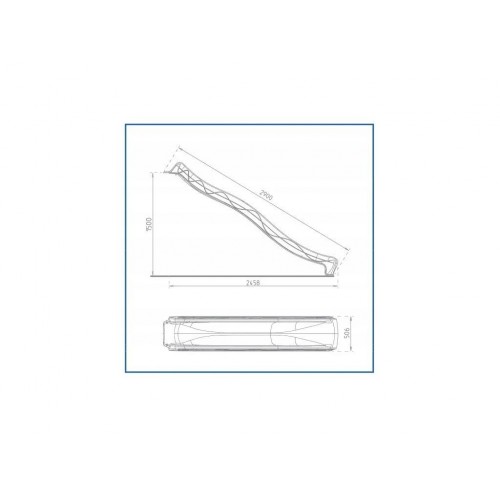 Гірка для спуску 3 м KBT Tsuri PRO пастельний, для платформи 150 см