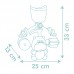 Іграшка для ванни Smoby Little Водяний млинок. Бегемот, з аксесуарами, 12міс.+