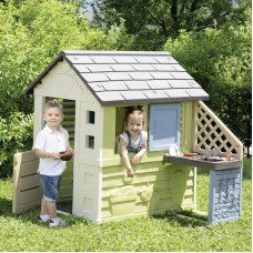 Будинок Smoby Life 'Райдужний' з літньою кухнею, розмір 145х110х127 см, 2+