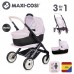 Коляска для ляльки Maxi-Cosi '3 в 1. Рожева перлина' зі знімною люлькою, 55x39x64 см, 3+