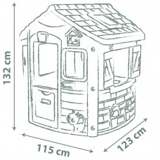 Будинок лісника Smoby Life 'Нео' зі ставнями, 123x115x132 см, 2+