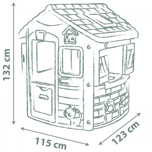 Будинок лісника Smoby Life 'Нео' зі ставнями, 123x115x132 см, 2+