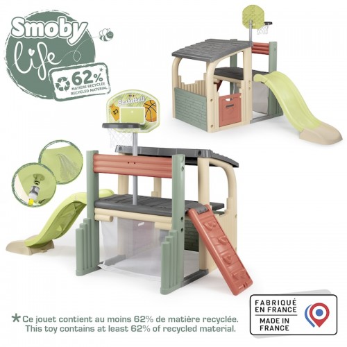 Ігровий центр Smoby Life 'Розваги' з баскет. корзиною, футбол. воротами, гіркою 150 см, 2+