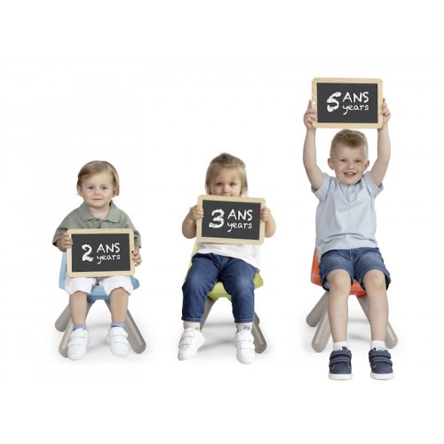 Стілець зі спинкою дитячий Smoby Life, блакитно-сірий, 33х33х50 см, 18 міс.+