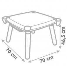 Дитячий стіл для творчості з шухлядою, 70x70x47 см, 3+