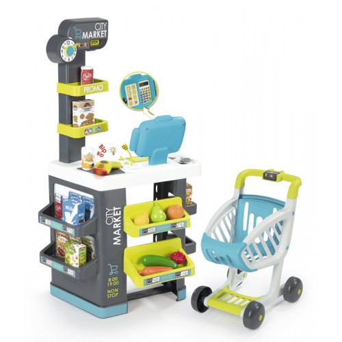 Iнтерактивний Ciтi Маркет з вiзком та аксесуарами, 3+