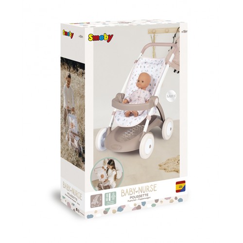 254018 Коляска Baby Nurse 'Рожева пудра. Прогулянка', з корзиною, 18міс.+